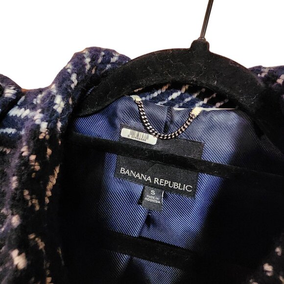 Banana Republic Textured Diagonal Stripe Cape Jacket S - Picture 5 of 5